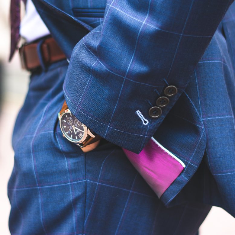 person-wearing-blue-plaid-suit-jacket-and-dress-pants-2254119